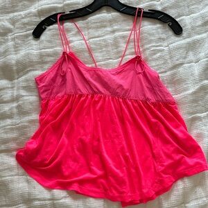 free people movement pink tank size XS